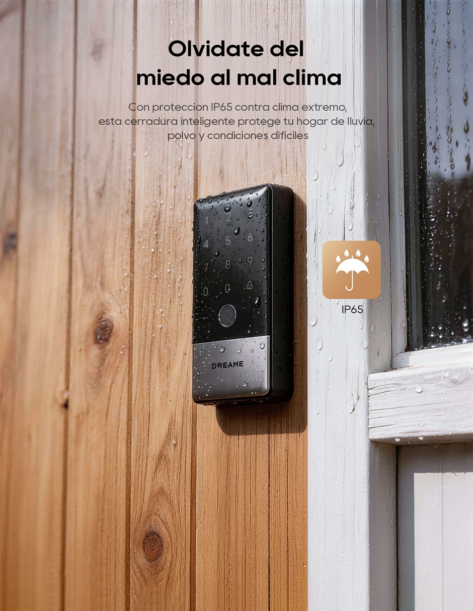 Cerradura para digital dreame safio lock turbo a10 de biométrica