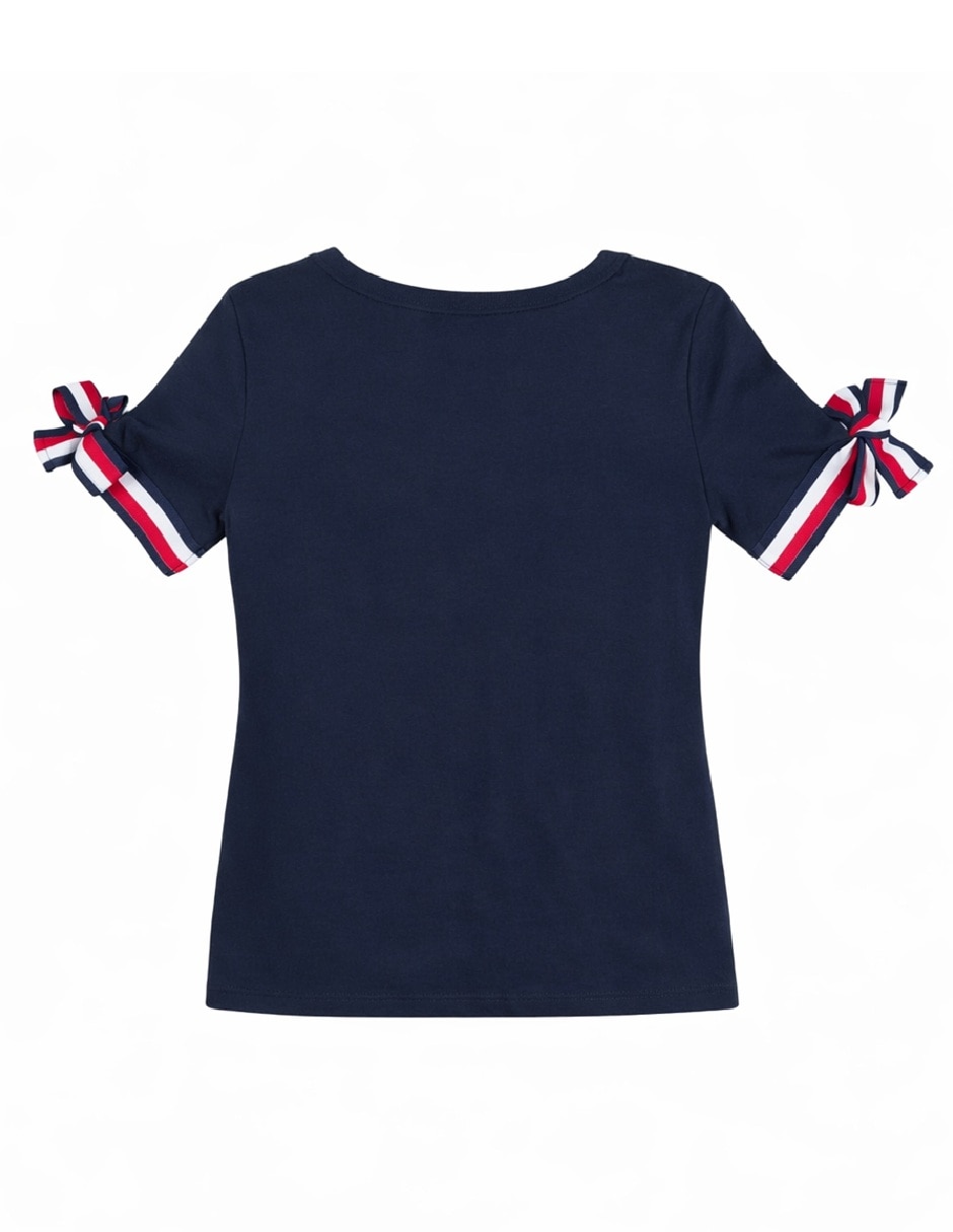 Playera manga corta j51h0027 syz cuello redondo para mujer 3