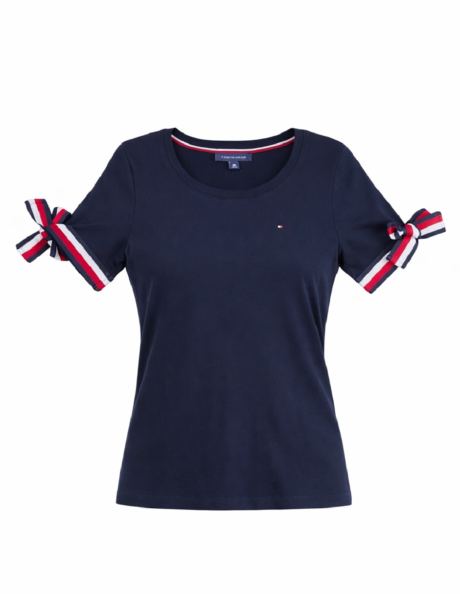 Playera manga corta j51h0027 syz cuello redondo para mujer 5
