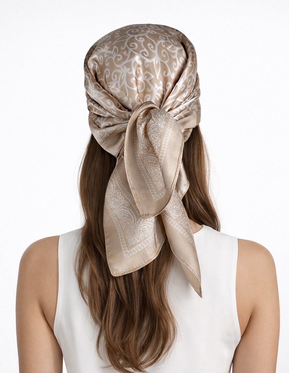 Mascada Twist Side con estampado abstracto para mujer