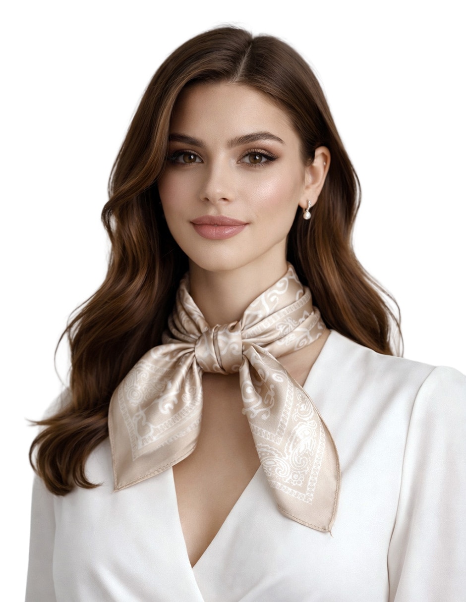 Mascada Twist Side con estampado abstracto para mujer