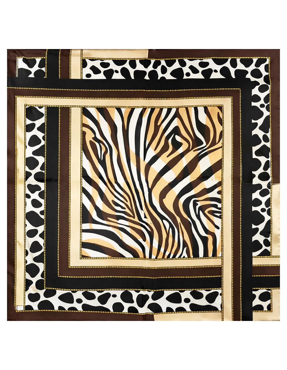 Mascada con estampado animal print para mujer