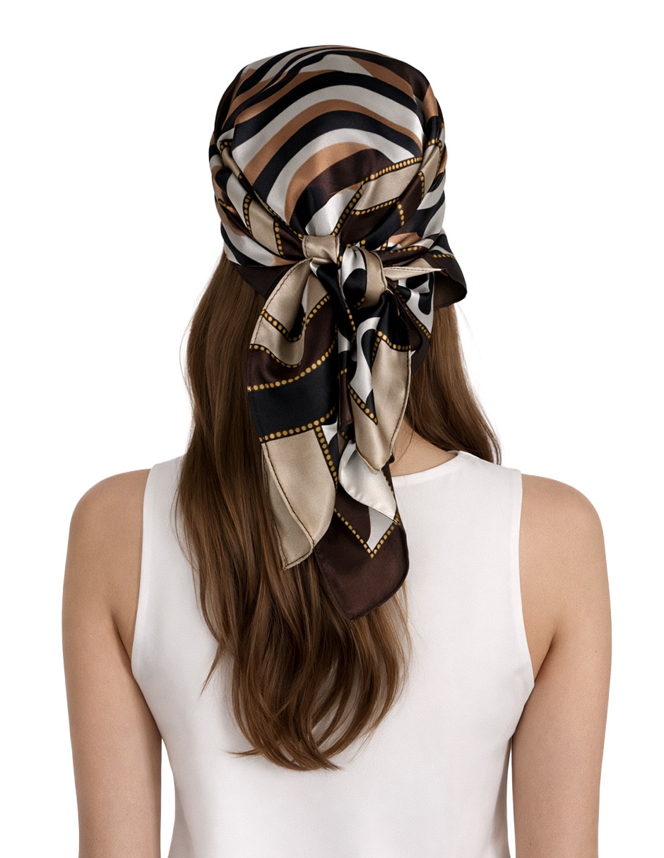 Mascada Twist Side con estampado animal print para mujer