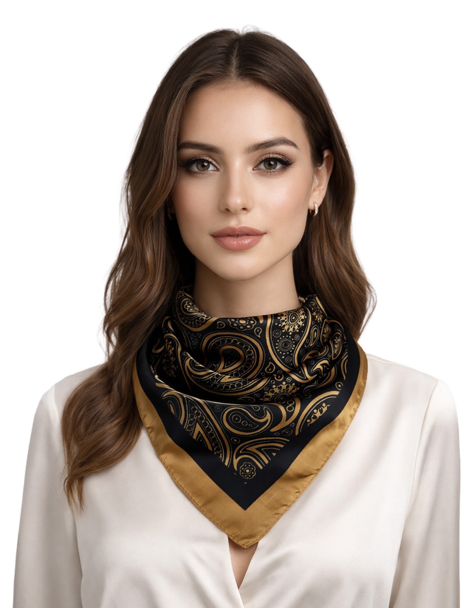 Mascada Twist Side con estampado paisley para mujer