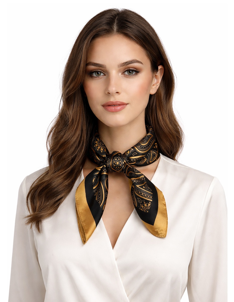 Mascada Twist Side con estampado paisley para mujer