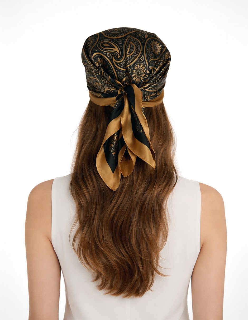 Mascada Twist Side con estampado paisley para mujer