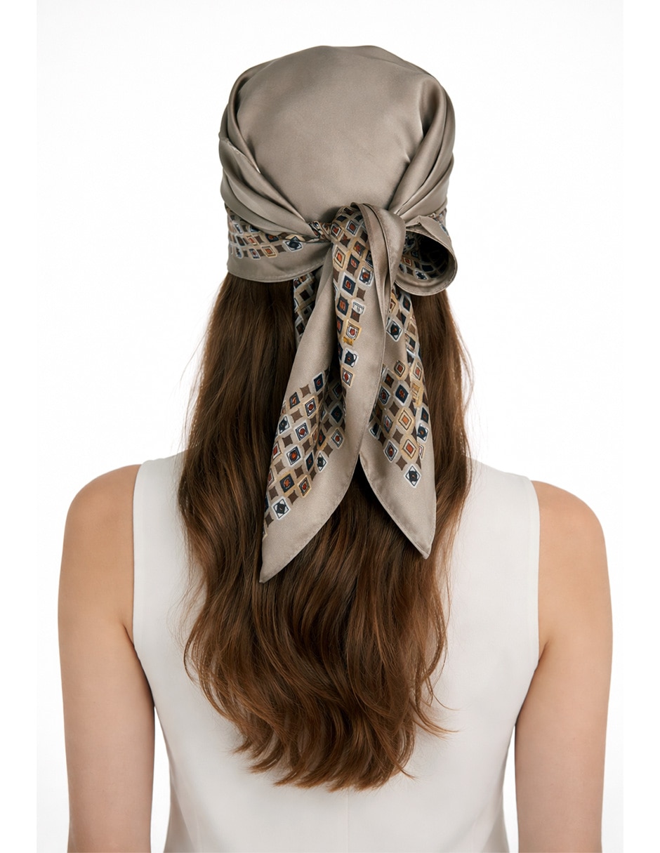 Mascada Twist Side con estampado abstracto para mujer