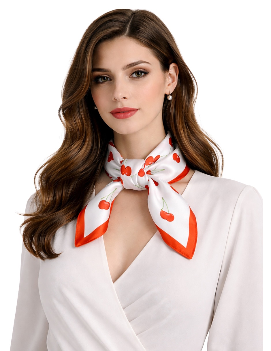 Mascada Twist Side con estampado abstracto para mujer