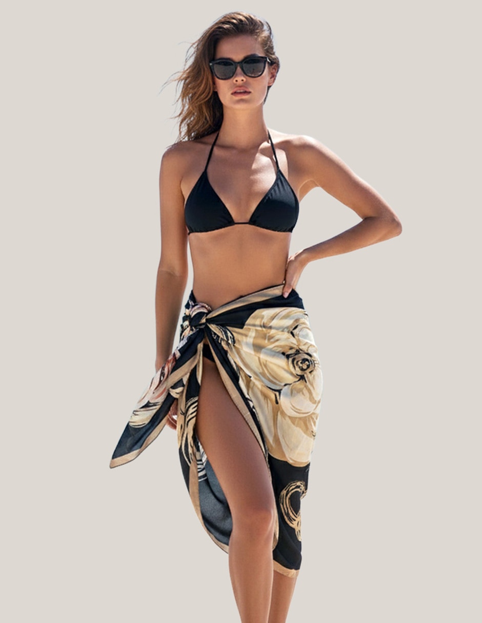 Pashmina Twist Side con estampado floral para mujer