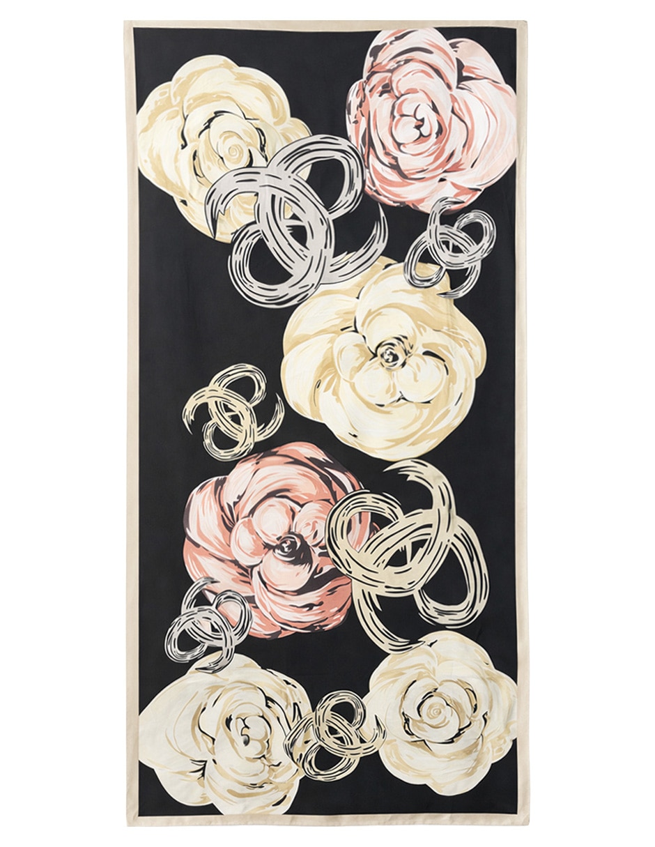 Pashmina Twist Side con estampado floral para mujer