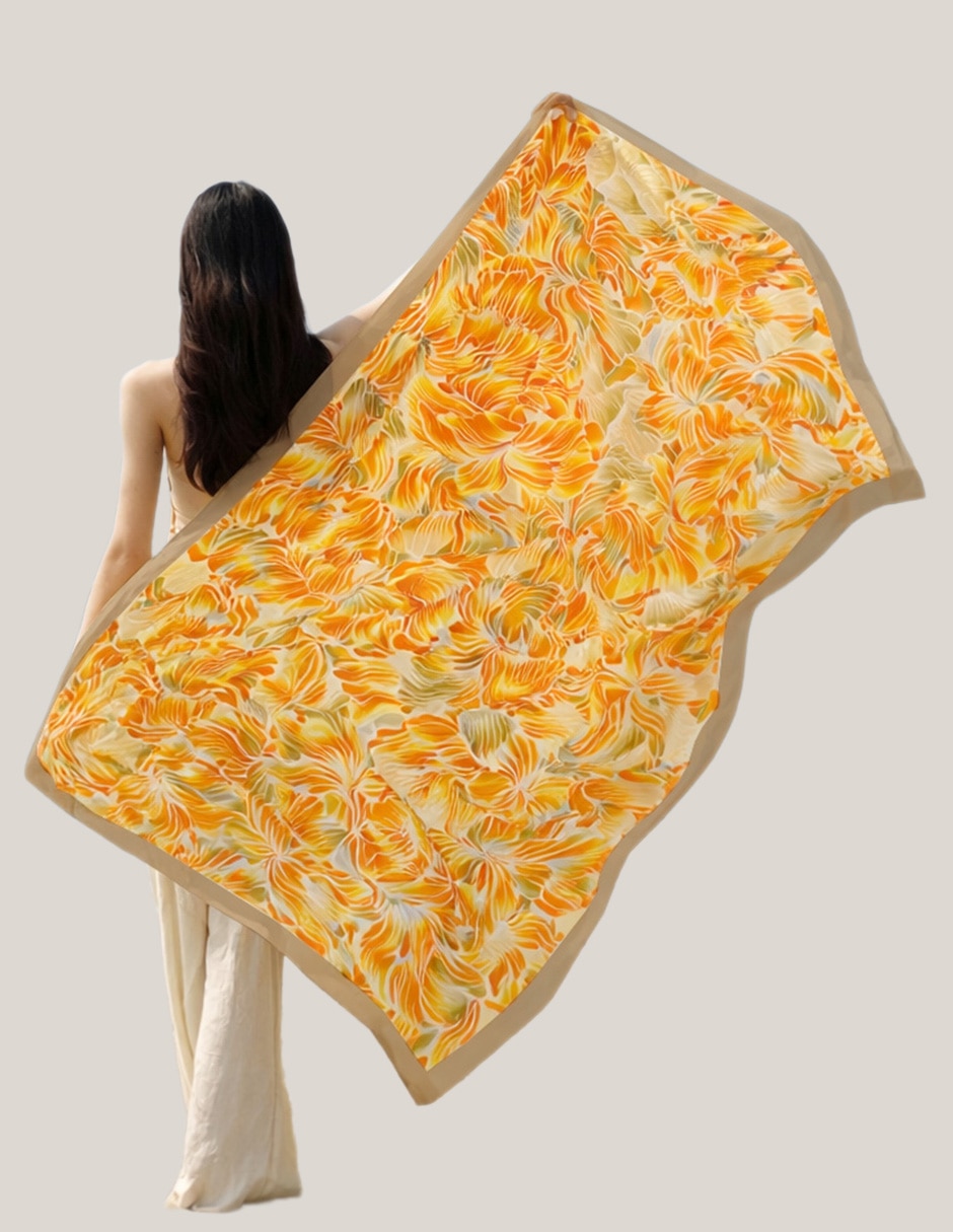 Pashmina con estampado Floral para mujer