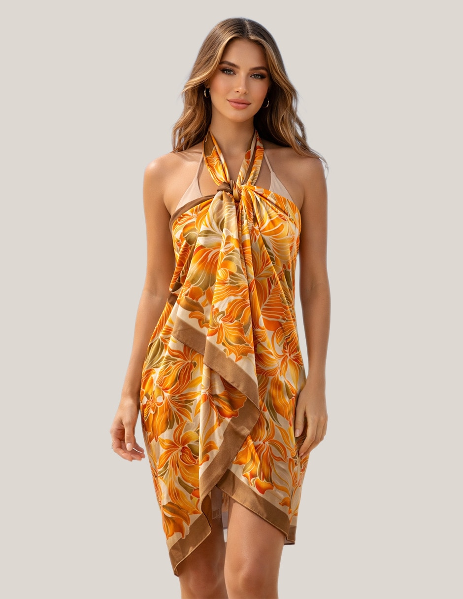 Pashmina Twist Side con estampado Floral para mujer