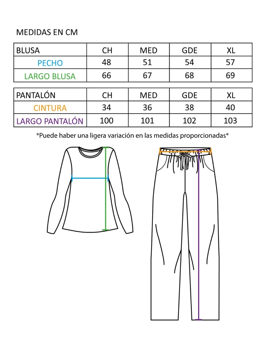 Conjunto pijama whispers invierno para mujer