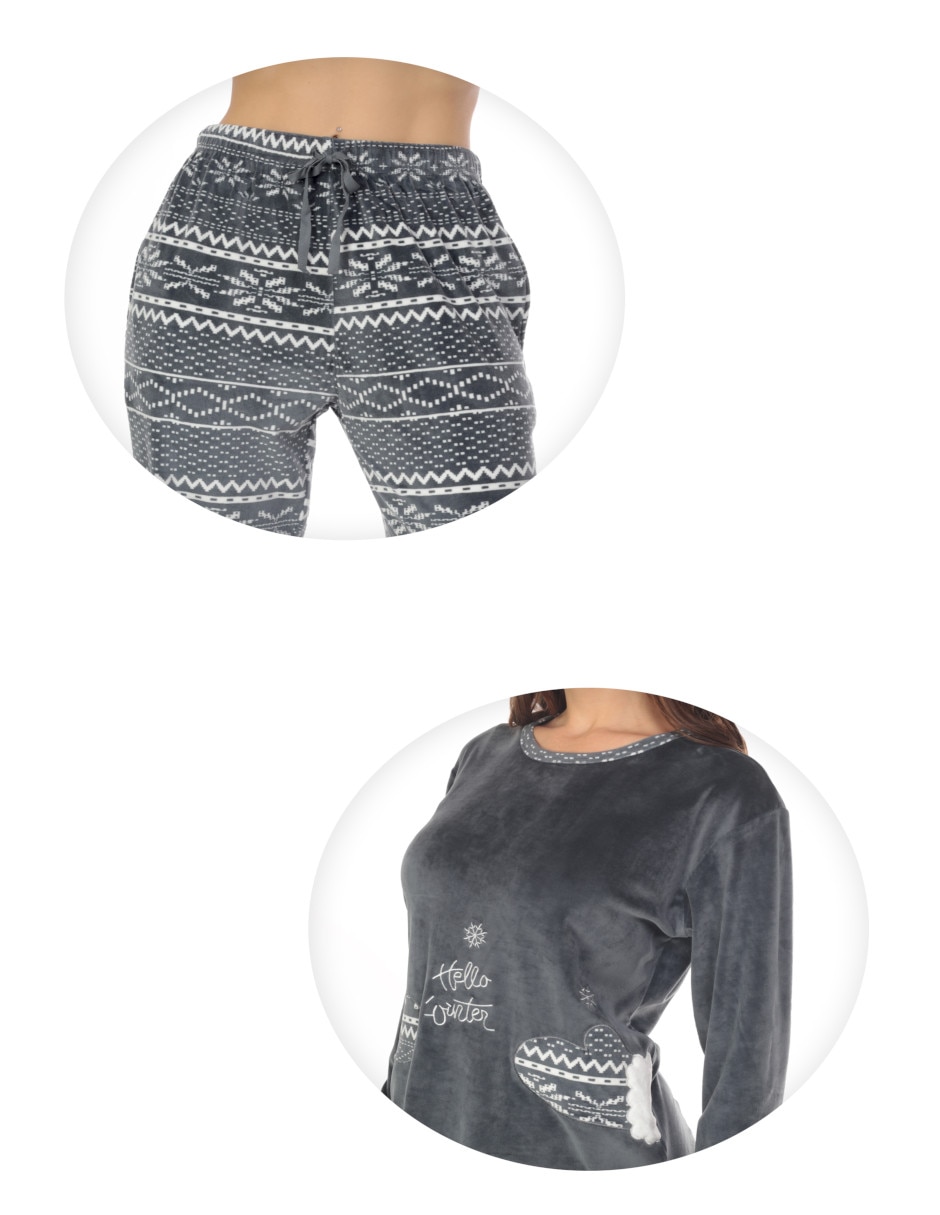 Conjunto pijama whispers invierno para mujer