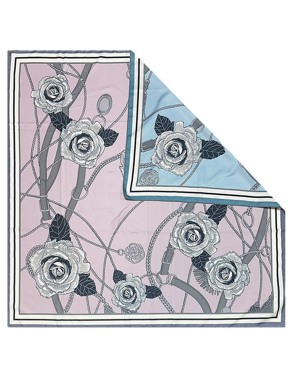 Mascada Twist Side con estampado floral  para mujer