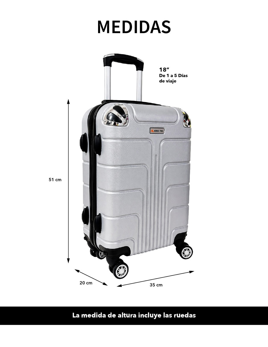 Maleta con ruedas carry on Clear Shop