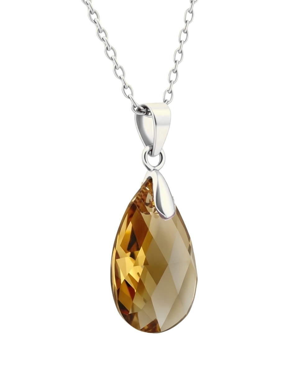 Aretes y collar de gota Zvezda Élan cristal