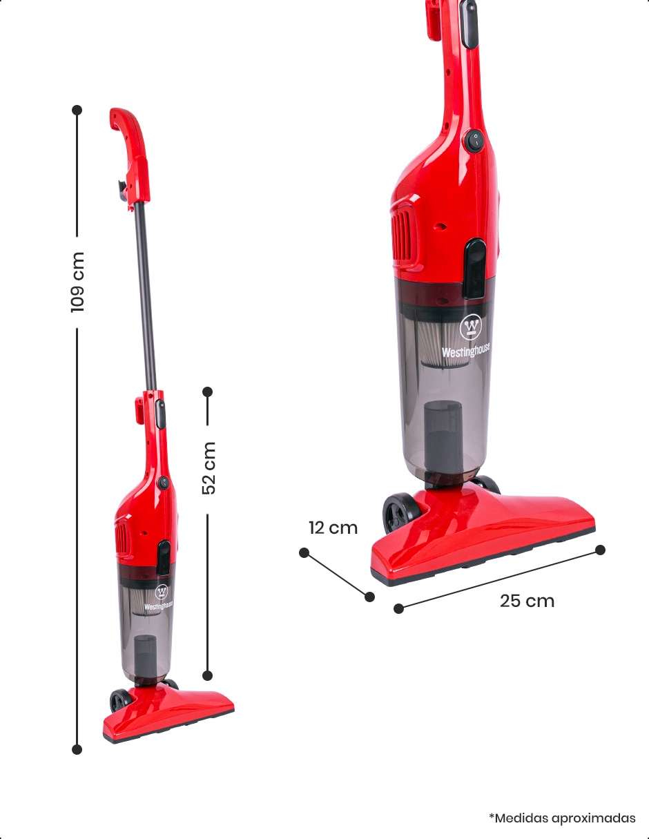 Aspiradora westinghouse wfvc600rd 1.2 litros