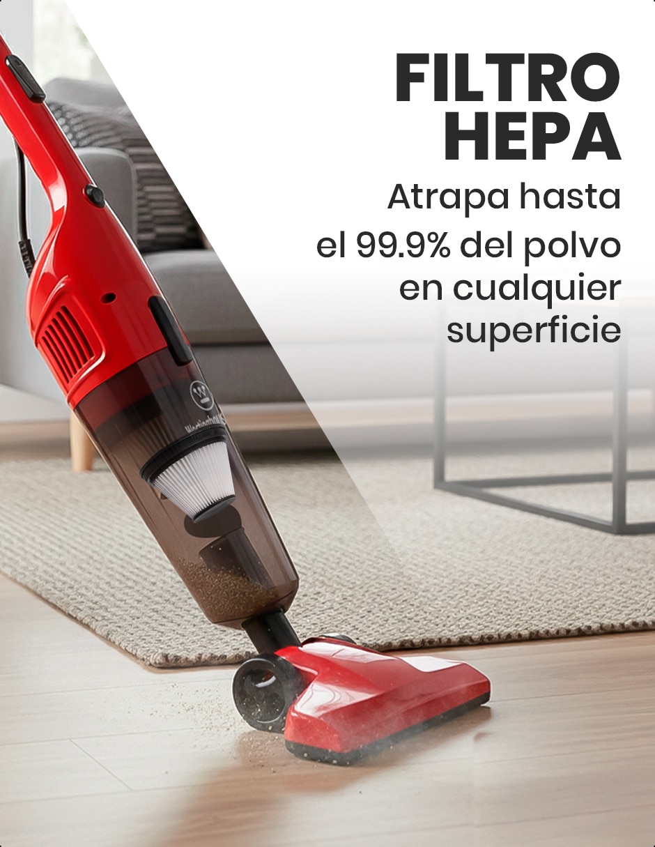Aspiradora westinghouse wfvc600rd 1.2 litros
