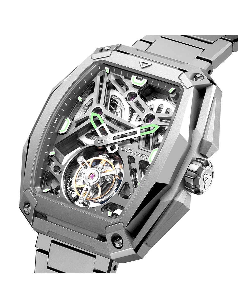 Reloj Hunter Tourbillon Silver para hombre Z037-TT01-1T6B 2