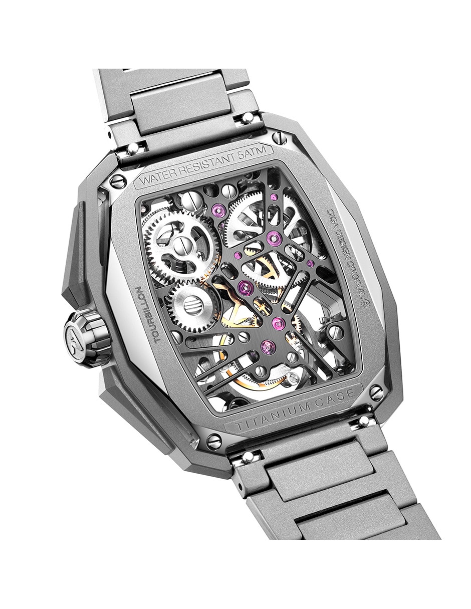 Reloj Hunter Tourbillon Silver para hombre Z037-TT01-1T6B 5