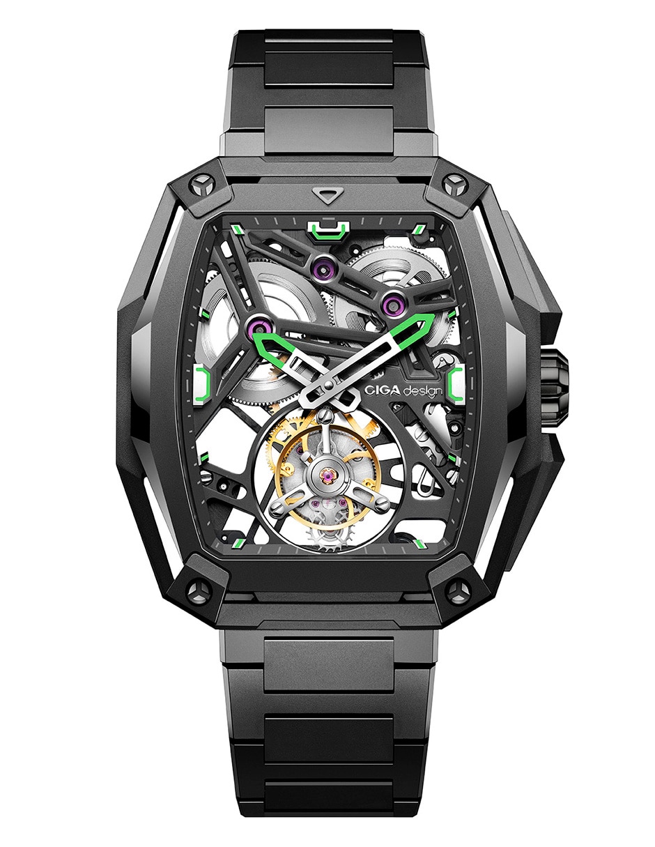 Reloj Hunter Tourbillon Carbon para hombre Z037-TIGR-1G6B