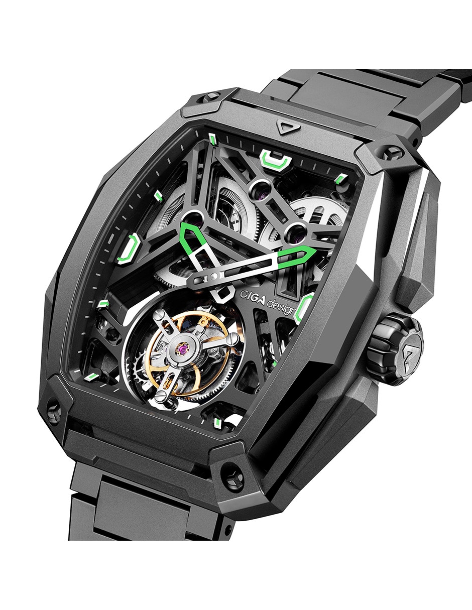 Reloj Hunter Tourbillon Carbon para hombre Z037-TIGR-1G6B 2