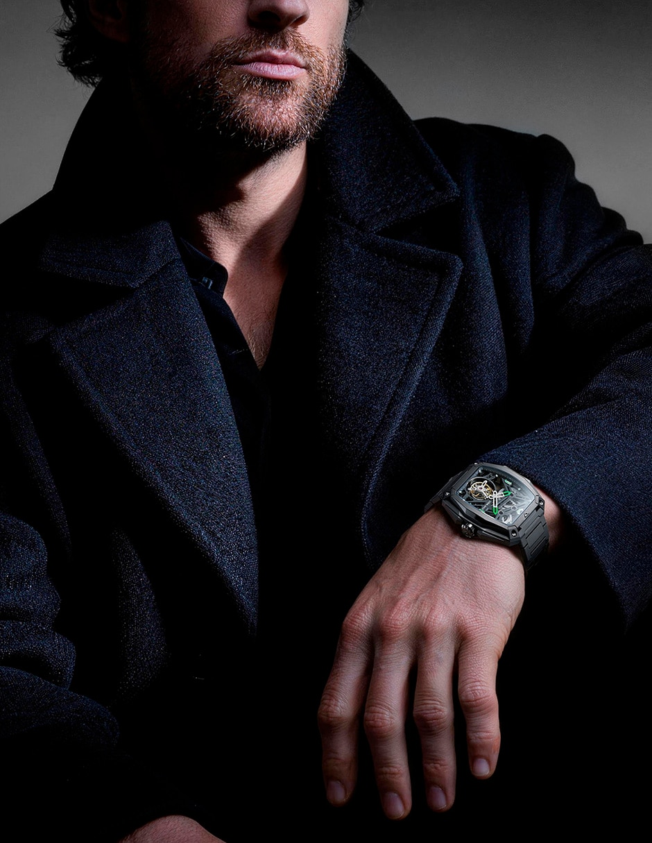 Reloj Hunter Tourbillon Carbon para hombre Z037-TIGR-1G6B 8