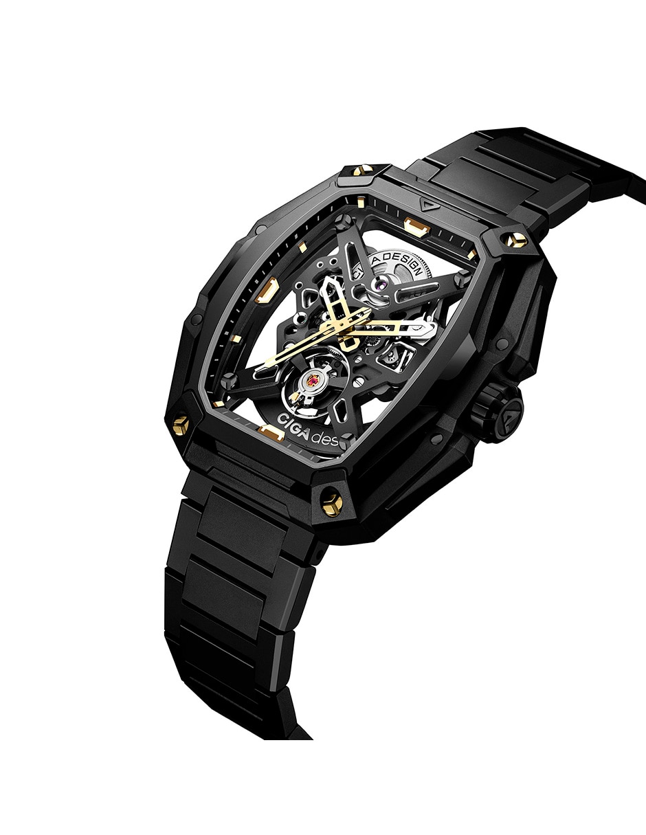 Reloj Hunter-Steel Gold para hombre Z035-BB02-W1B 2