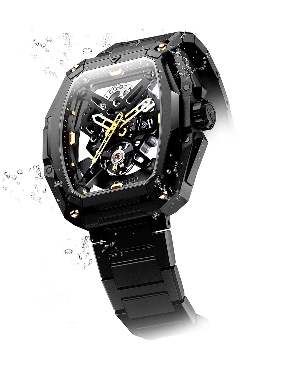 Reloj Hunter-Steel Gold para hombre Z035-BB02-W1B 3