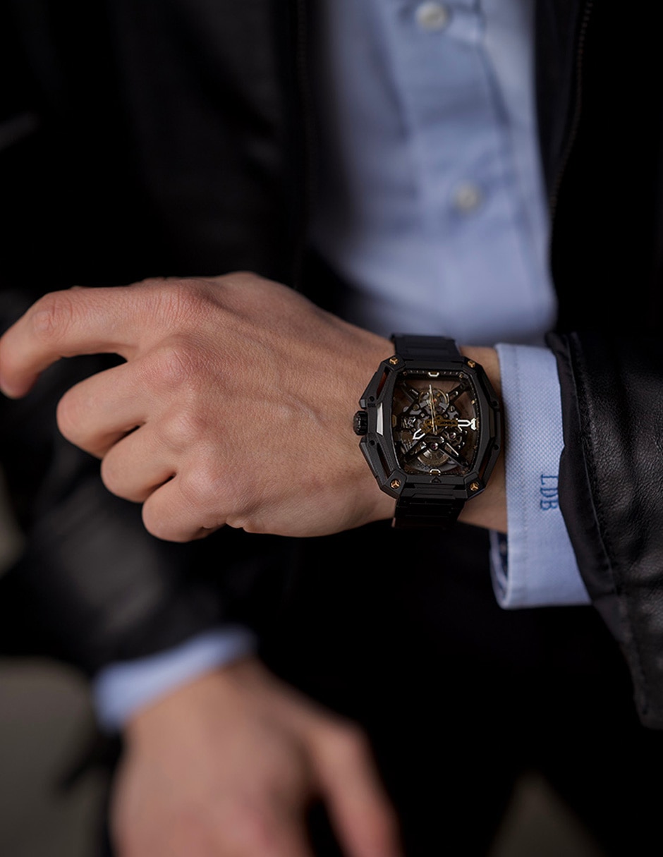 Reloj Hunter-Steel Gold para hombre Z035-BB02-W1B 4