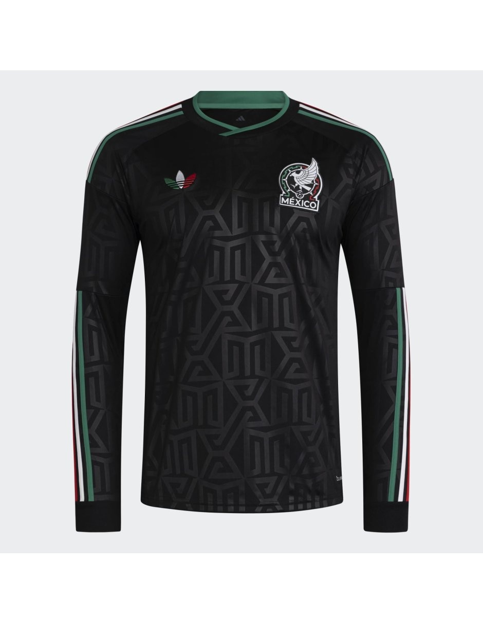Jersey de selección nacional de méxico local de manga larga para hombre 2