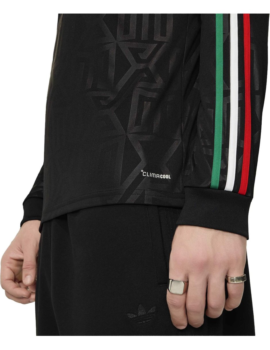 Jersey de selección nacional de méxico local de manga larga para hombre 4