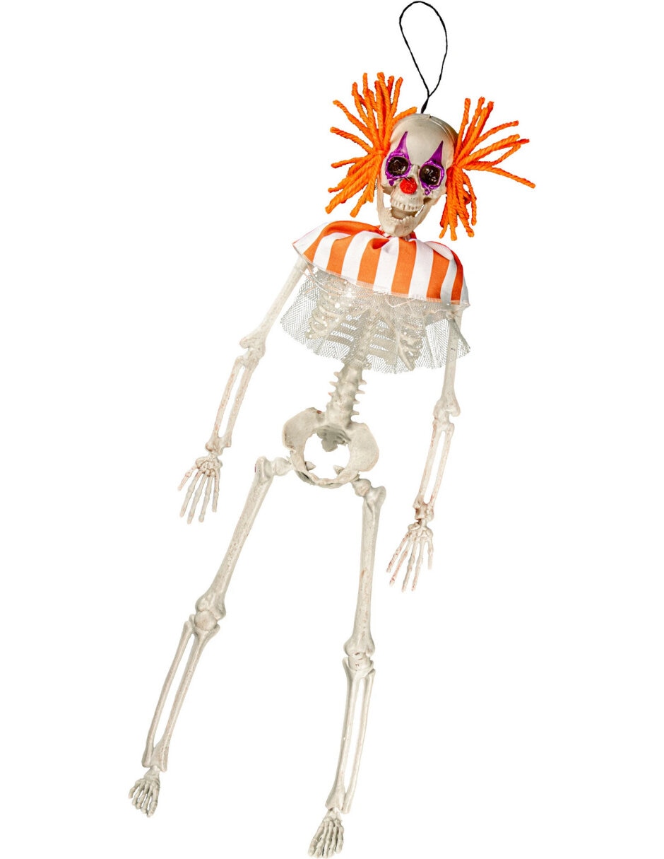 Figura decorativa de calavera payaso Ghoulish Productions