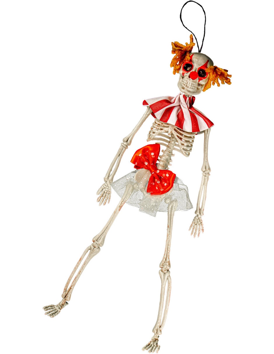 Figura decorativa de calavera payaso Ghoulish Productions