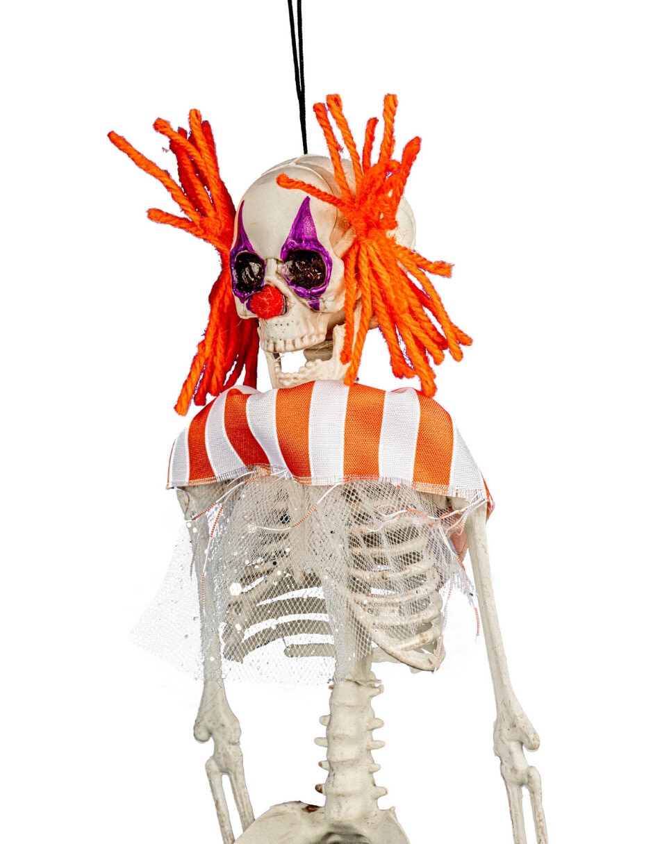 Figura decorativa de calavera payaso Ghoulish Productions