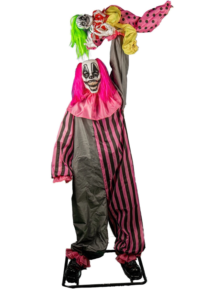 Figura decorativa de payaso Animatronic de metal