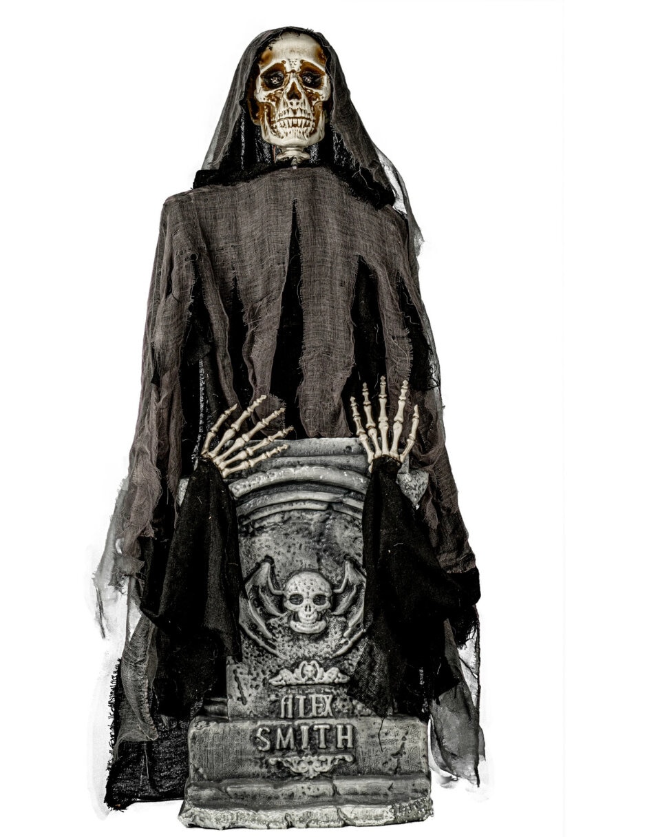 Figura decorativa de calavera Animatronic de metal Figura decorativa de calavera Animatronic de metal