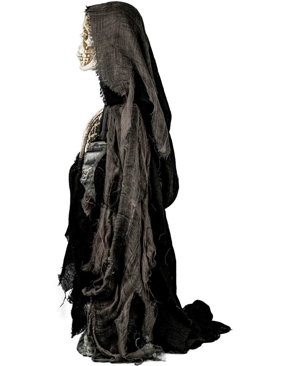 Figura decorativa de calavera Ghoulish Productions Animatronic de metal