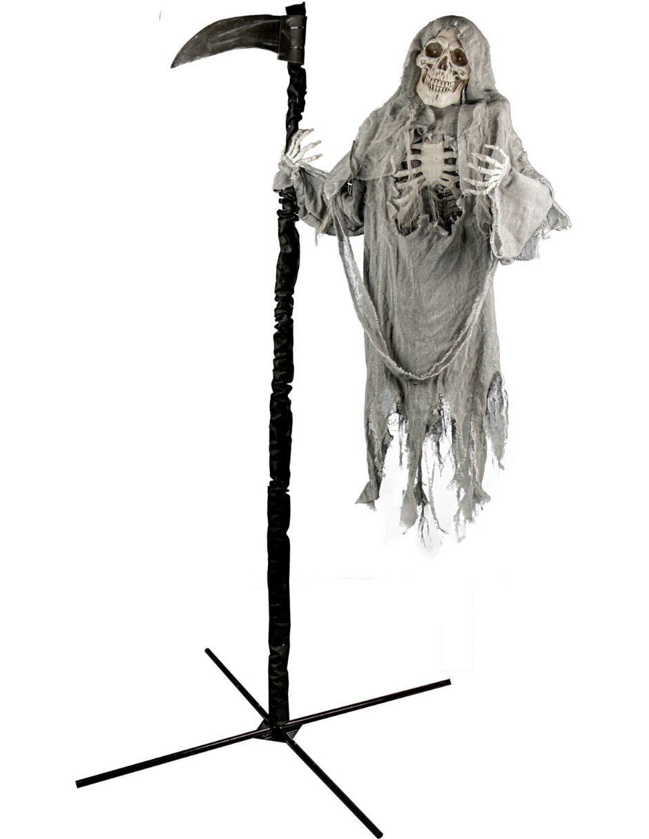 Figura decorativa de calavera Animatronic de metal Figura decorativa de calavera Animatronic de metal