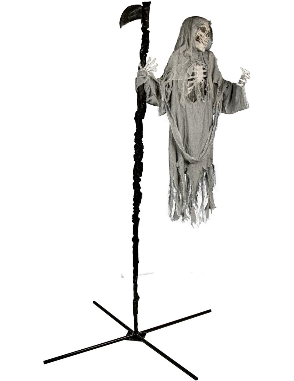 Figura decorativa de calavera Ghoulish Productions Animatronic de metal