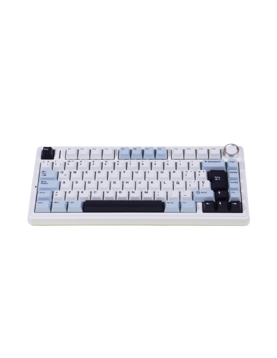 Teclado gamer alámbrico e inalámbrico qwert español con interruptor lineal (red black) f75 pro Teclado gamer alámbrico e inalámbrico qwert español con interruptor lineal (red black) f75 pro