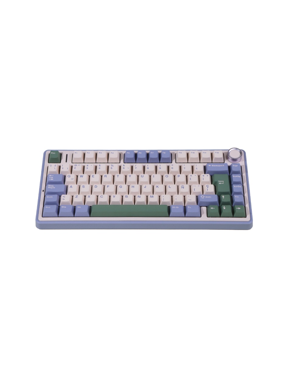 Teclado gamer alámbrico e inalámbrico qwert español con interruptor lineal (red black) f75 pro Teclado gamer alámbrico e inalámbrico qwert español con interruptor lineal (red black) f75 pro
