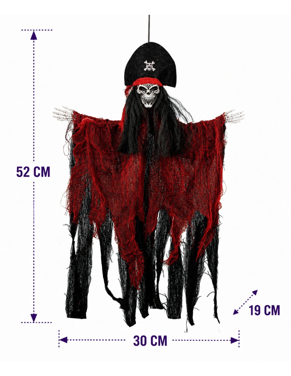 Figura decorativa de calavera piratas del caribe Ghoulish Productions