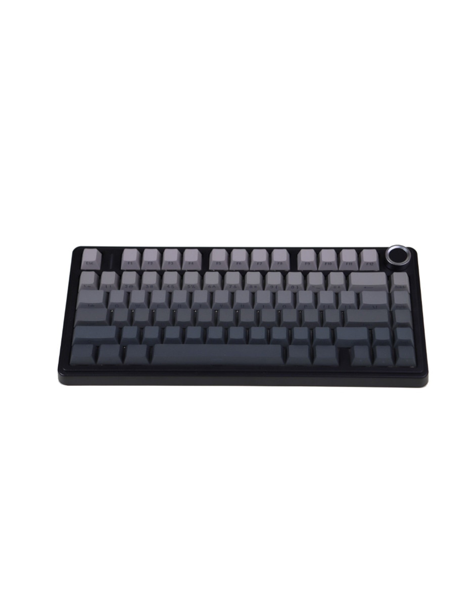 Teclado gamer alámbrico e inalámbrico qwert español con interruptor lineal (red black) f75 pro