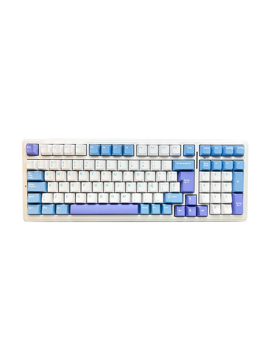 Teclado gamer alámbrica e inalámbrica qwert inglés con interruptor capacitivo f99