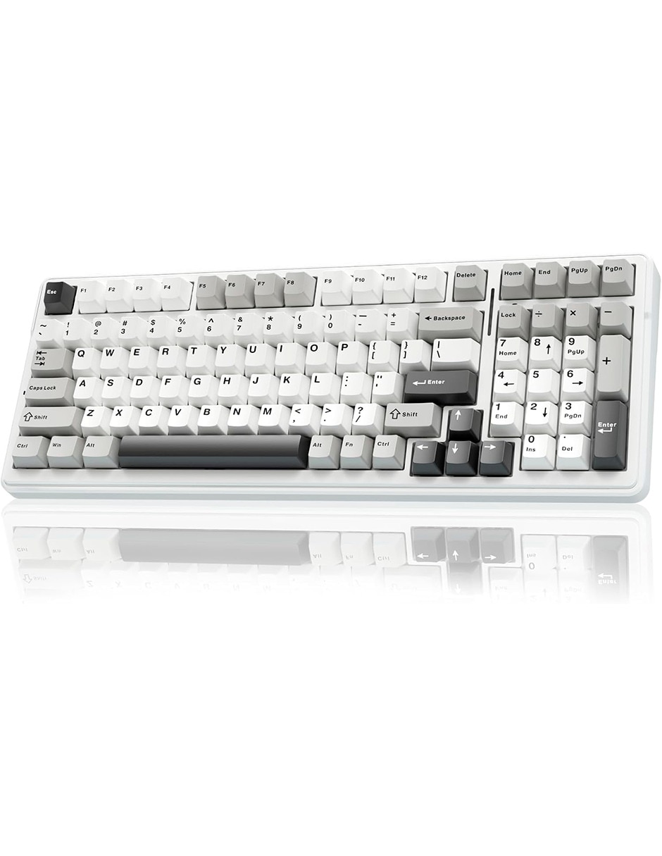 Teclado gamer alámbrica e inalámbrica qwert inglés con interruptor capacitivo f99