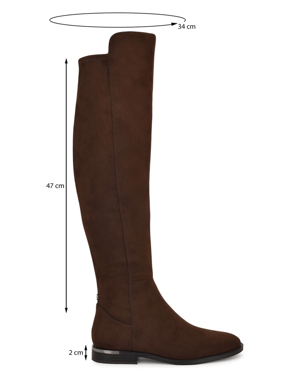 Bota rodilla nine west de gamuza para mujer