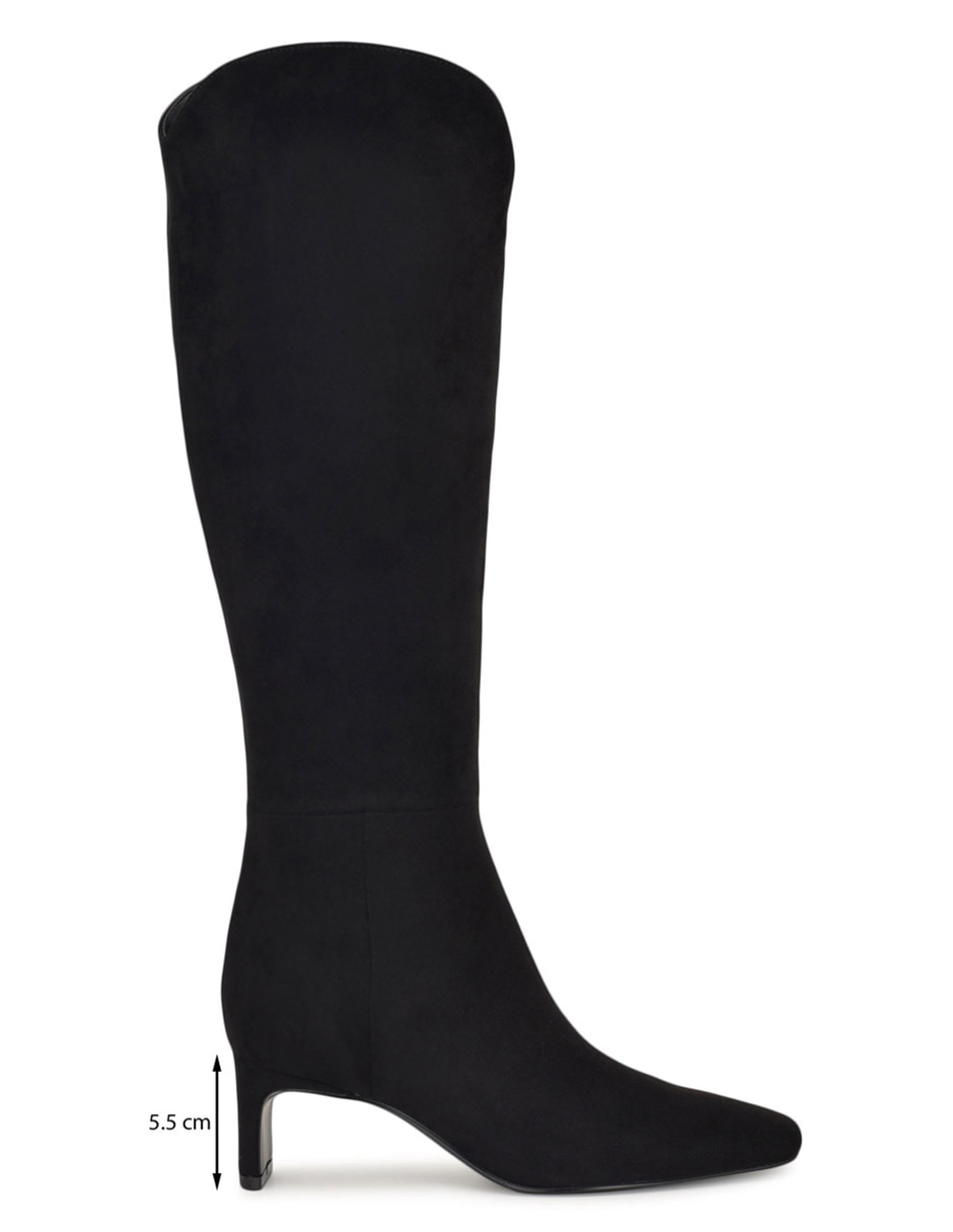 Bota rodilla nine west de gamuza para mujer