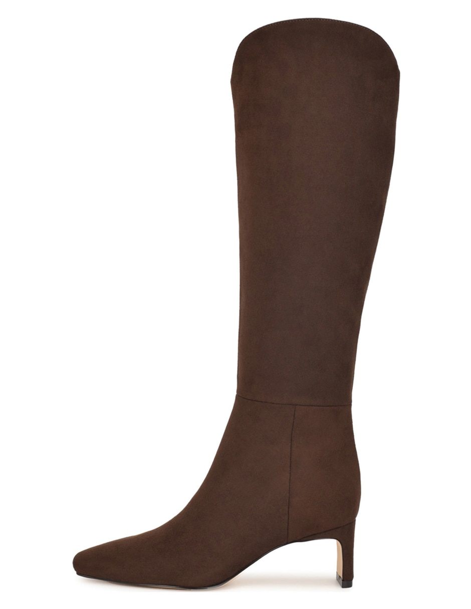 Bota rodilla de gamuza para mujer
